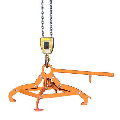 Bauer Fassgreifer 4P, lackiert, Gelborange