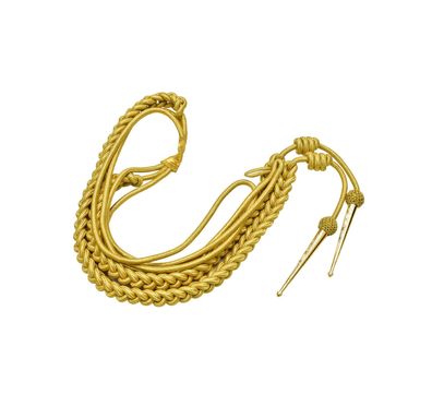 Gold doppelte Fangschnur - British Army Mylar Aiguillette