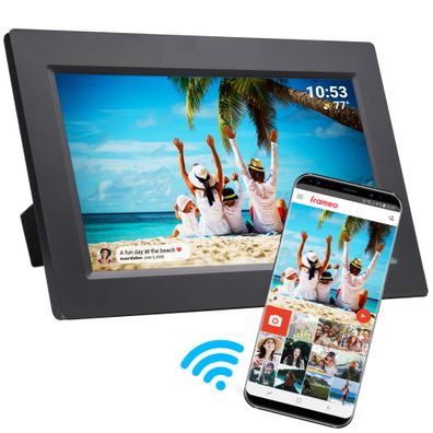Denver PFF-1015 Digitaler WLAN-Bilderrahmen - 10.1" IPS Touchscreen & Frameo App