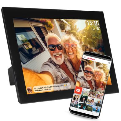 Denver PFF-1037 Digitaler WLAN-Bilderrahmen - 10.1" IPS Touchscreen & Frameo App