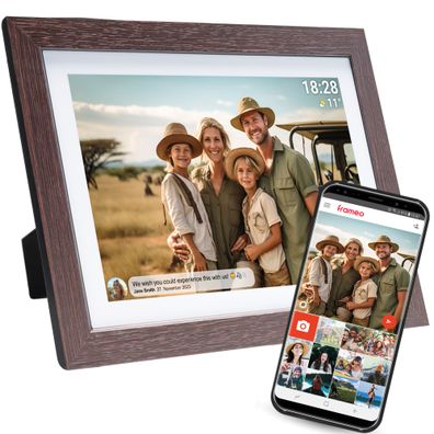 Denver PFF-1042 Digitaler WLAN-Bilderrahmen - 10.1" IPS Touchscreen & Frameo App