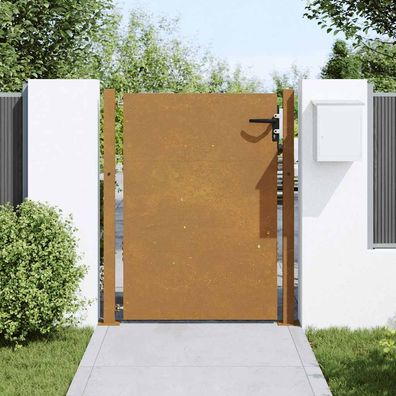 vidaXL Gartentor 105x130 cm Cortenstahl