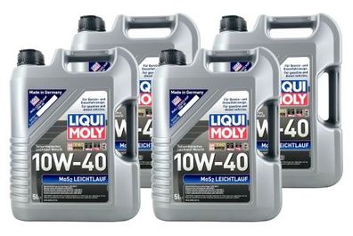Liqui Moly MoS2 Leichtlauf 10W-40 4x5 Liter