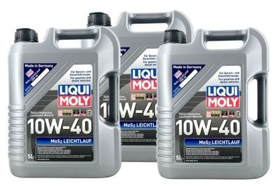 Liqui Moly MoS2 Leichtlauf 10W-40 3x5 Liter