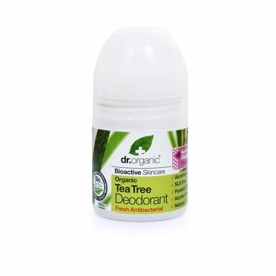 Dr Organic Tea Tree Deodorant Roll On 50ml