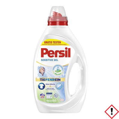 Persil Sensitive Gel flüssiges Vollwaschmittel 20 Waschladungen 900ml