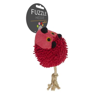 Fuzzle Hedgie Hundespielzeug Rot
