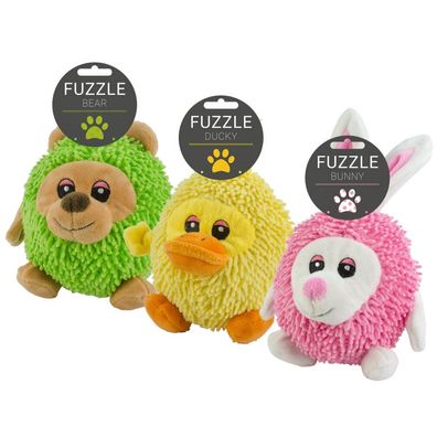 Fuzzle Bär Hundespielzeug mit Quietscher