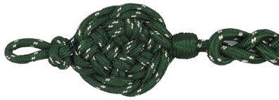 grün Schützenschnur mit silber National, Schießschnur