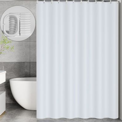 Duschvorhang 180x200cm Wasserdicht Badewannenvorhang Anti Schimmel mit Ringe