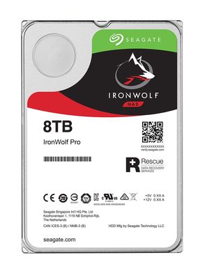 Seagate Ironwolf 8000 8TB 7200rpm SATA III 8,89cm 3,5Zoll NAS HDD Retail SinglePack