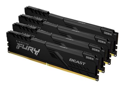 Kingston FURY Beast - DDR4 - Kit - 64 GB: 4 x 16 GB
