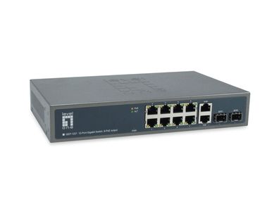 LevelOne GEP-1221 - Switch - unmanaged - 8 x 10/100/1000 (PoE+)