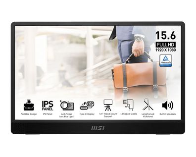 MSI PRO MP161DE E2 40cm (16") IPS FHD 2x USBC 4ms 60Hz