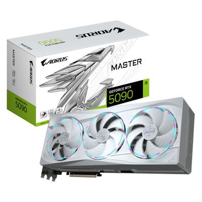 Gigabyte AORUS GeForce RTX 5090 MASTER ICE 32G Grafikkarte - 32 GB GDDR7, 512 B... ->