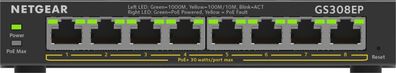 Netgear Plus GS308EP - Switch - Smart - 8 x 10/100/1000 (PoE+)