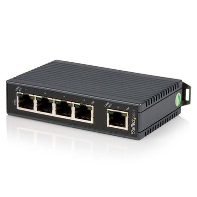 StarTech Industrieller 5 Port Ethernet Switch zur DIN-Schienen Montage
