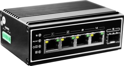 LevelOne IGP-0502 - Switch - -40 °C bis 75 °C - 4 x 10/100/1000 (PoE+)