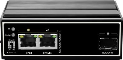 LevelOne IGP-0310 - Switch - 2 x 10/100/1000 (2 PoE+)
