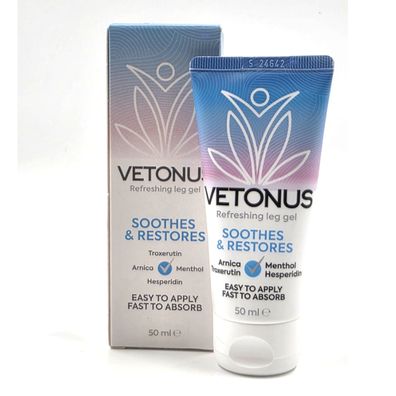 Vetonus revitalisierendes Bein Gel mit Menthol, Troxerutin & pflanzlichen Extrakten