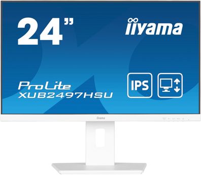 IIYAMA XUB2497HSU-W2 60,96cm 24Zoll IPS FHD 100Hz Adaptive Sync 300cd/m2 1ms HD... ->