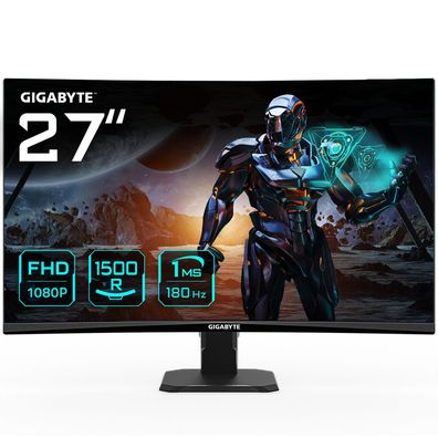 Gigabyte GS27FC 68,6cm 27Zoll EDGE VA 1920x1080 FHD 250cd/m2 180Hz 2xHDMI 2.0 1... ->