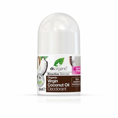 Dr Organic Virgin Coconut Oil Deodorant Roll On 50ml