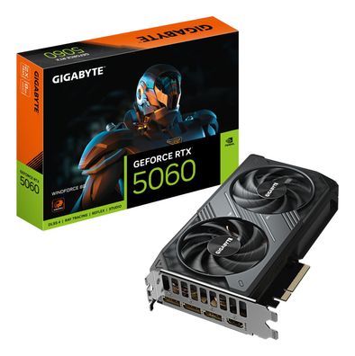 Gigabyte GeForce RTX 5060 Windforce 8G Grafikkarte - 8GB GDDR7, 128bit, PCI-E 5... ->