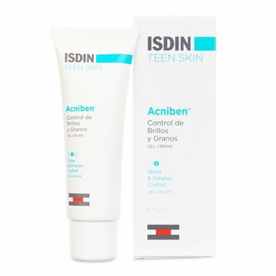 Isdin Acnibel Teen Haut Gel Creme für Glanz und Grain Control 40ml