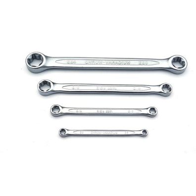 Doppel-Ringschlüssel mit E-Profil für außen Torx Größe E6xE8 - E20xE24 nach Wahl