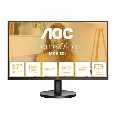 AOC U27B3A 68,6cm (27") 4K UHD IPS Office Monitor 16:9 HDMI/DP 60Hz Sync 4ms HDR10