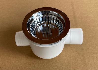 Ablaufgarnitur weiß 2er Ablauf 25mm CAN Ersatz für G SMEV 64334r NEU