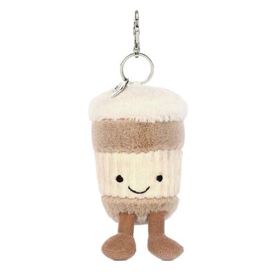 Jelly Cat Mustable Coffee to Go Bag Charm Cup Schlusselbund mit Tag & Staubbeut K