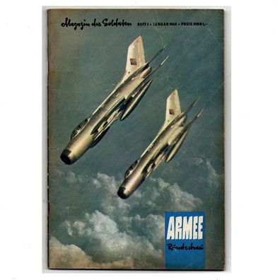 DDR Zeitschrift Armee Rundschau Heft Nr 1 Januar 1965 NVA Soldaten Magazin Zeitung