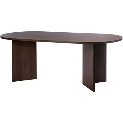 Selsey OVO - Esstisch oval, Holzoptik Nussbaum Wisconsin , 90x204 cm