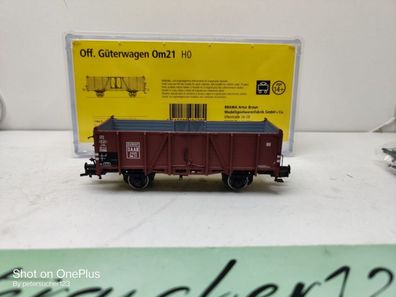 Brawa H0 DC 48428 offener Güterwagen Om 21 / SAAR 2825 / OVP