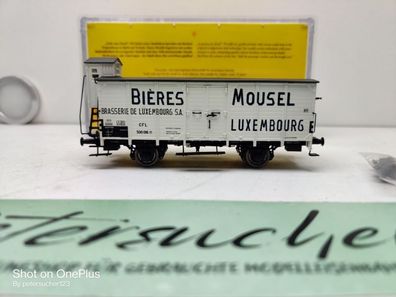 Brawa H0 DC 49758 Gedeckter Güterwagen Mousel Bieres / CFL / / /P