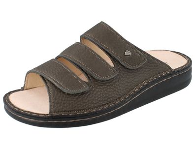 FINN Comfort Korfu Damen Damen Herren Hausschuhe Pantolette farngrün Glattleder