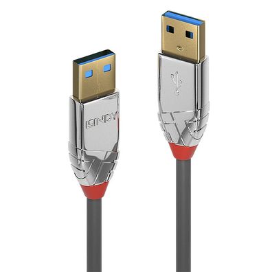 Lindy 36628 Lindy USB 3.0 Kabel Typ A/A Cromo Line M/M 3m