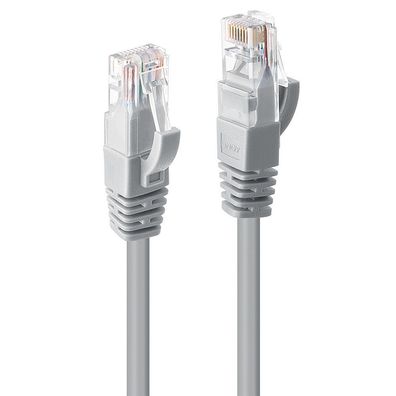 Lindy 48007 Cat6 U/UTP Kabel, grau, 10m