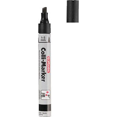 10x herlitz 10845360 Permanent-Marker "Collimarker" Keilspitze schwarz