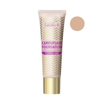 Lovely Tarnfarbe Grundierung Abdeckendes Gesichts-Makeup 1 Porzellan, 25 g