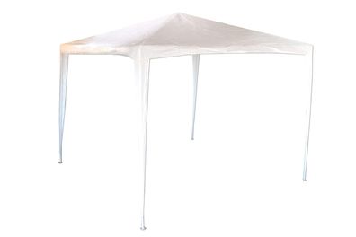 Pavillon Stahl 3 x 3 m PE-Plane weiss Garten Party Zelt