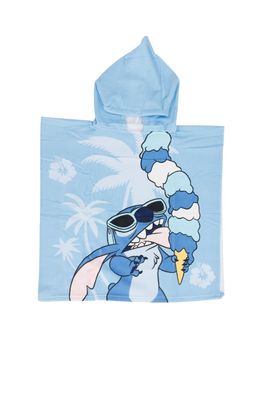 Lilo & Stitch Kinder Badeponcho mit Kapuze – Kapuzenhandtuch Strandponcho Badetuch