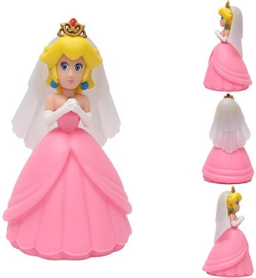 Peach Figur 10-15cm - Braut in Rosa - Super Mario