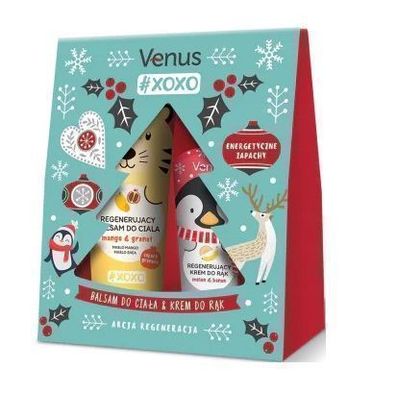 Venus Premium Pflege-Duo - Intensiv regenerierender Koerperbalsam 250ml & Handcre