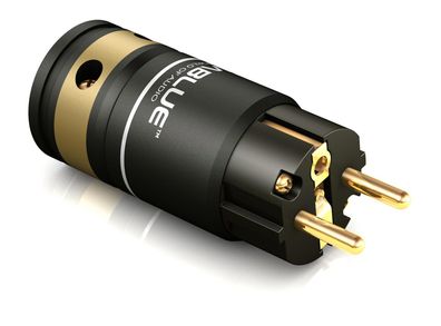 Viablue T6s HighEnd Schutzkontakt-Stecker / CEE 7/7 / Kabel bis 16 mm / 24k