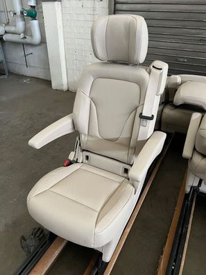 Original Mercedes Benz W447/W448 V-Klasse/Vito Einzelsitz Kunstleder Beige NEU