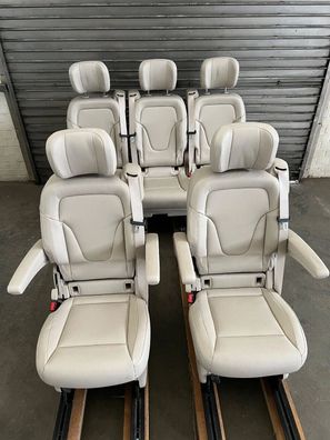 Original Mercedes Benz W447/W448 V-Klasse/Vito 5-Sitze (2 + 3) Kunstleder BeigeNEU