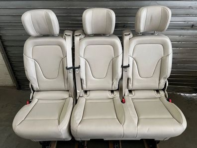 Original Mercedes Benz W447/W448 V-Klasse/Vito 3er Sitzbank Kunstleder Beige